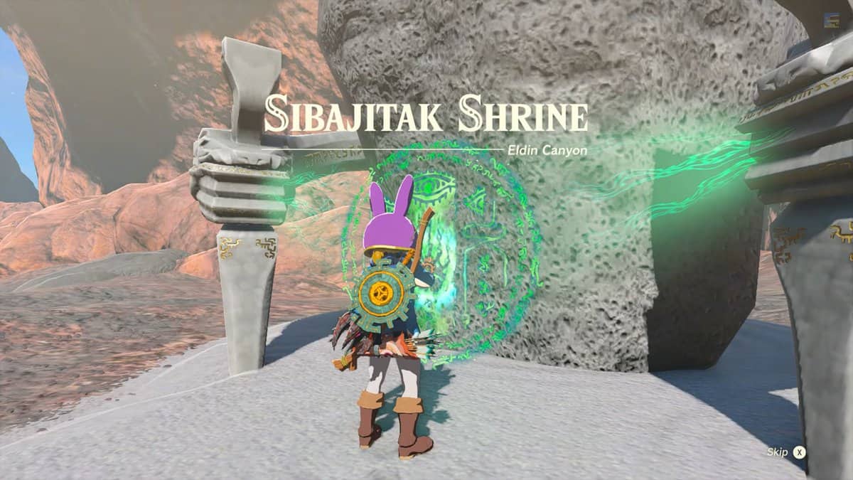 Sibajitak Shrine in Zelda Tears Of The Kingdom