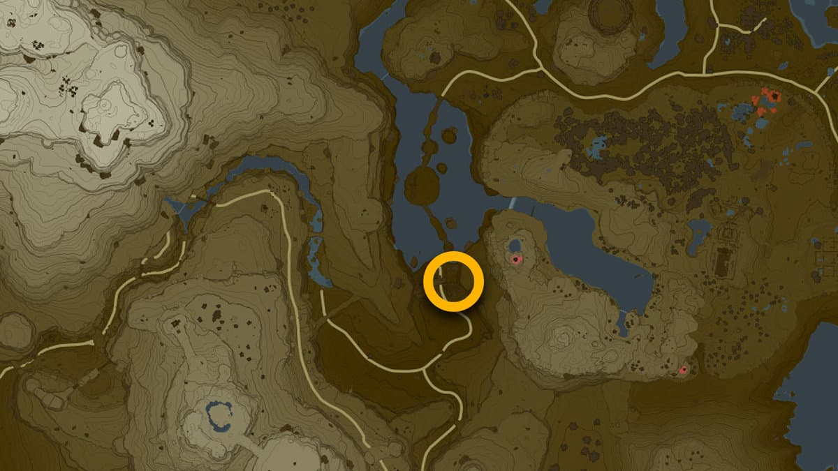 Disaster In Gerudo Canyon quest location in Tears of the Kingdom