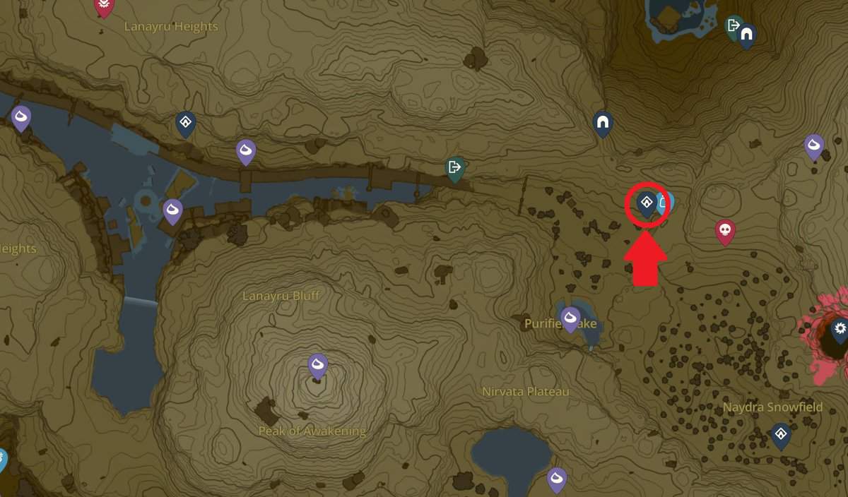 Jogou Shrine map location in Tears of the Kingdom