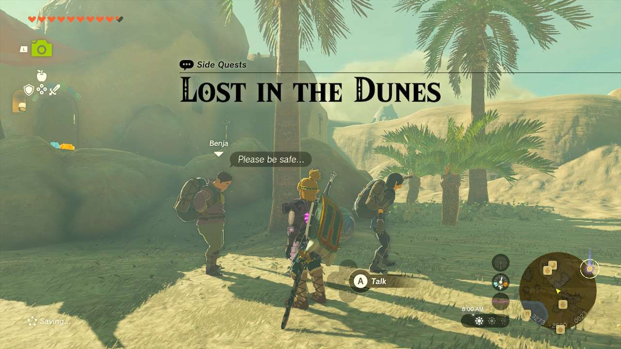 Zelda: Tears Of The Kingdom Lost In The Dunes Walkthrough