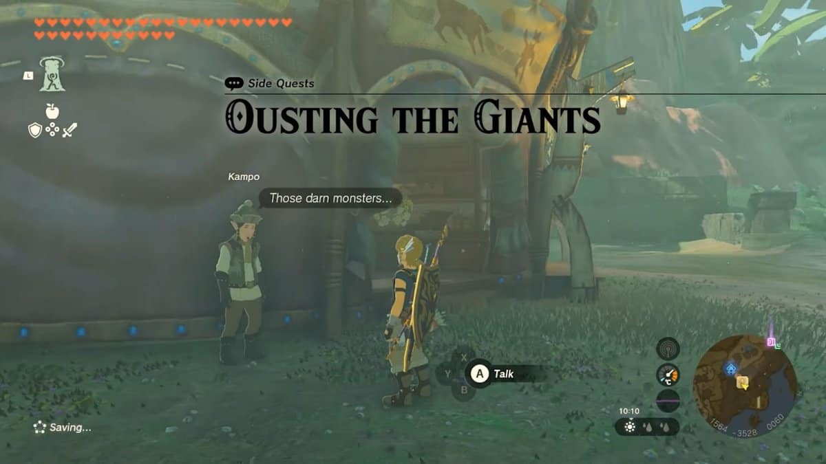 Zelda: Tears Of The Kingdom Ousting The Giants Walkthrough