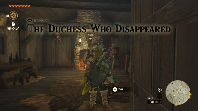 Zelda: Tears Of The Kingdom The Duchess Who Disappeared Walkthrough