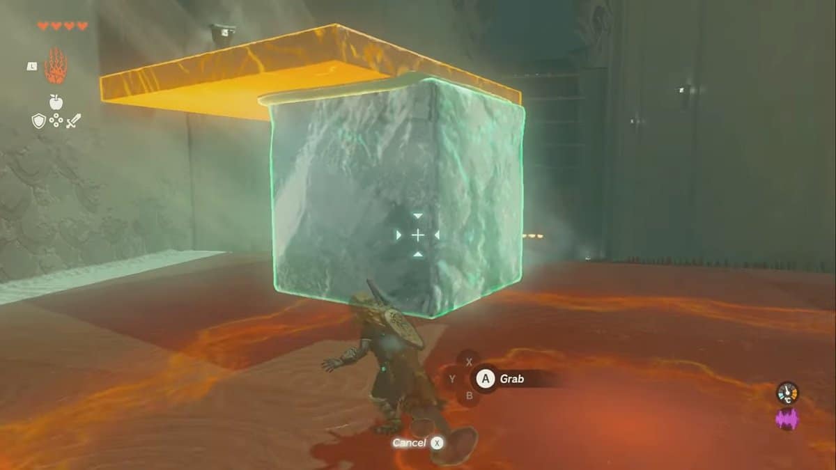 ice cube placement in the Kiuyoyou Shrine in Tears of the Kingdom