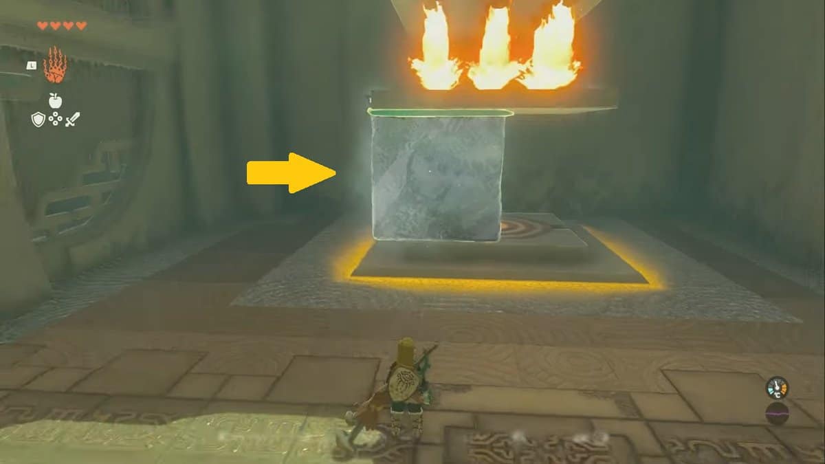 ice cube puzzle in the Kiuyoyou Shrine in Tears of the Kingdom