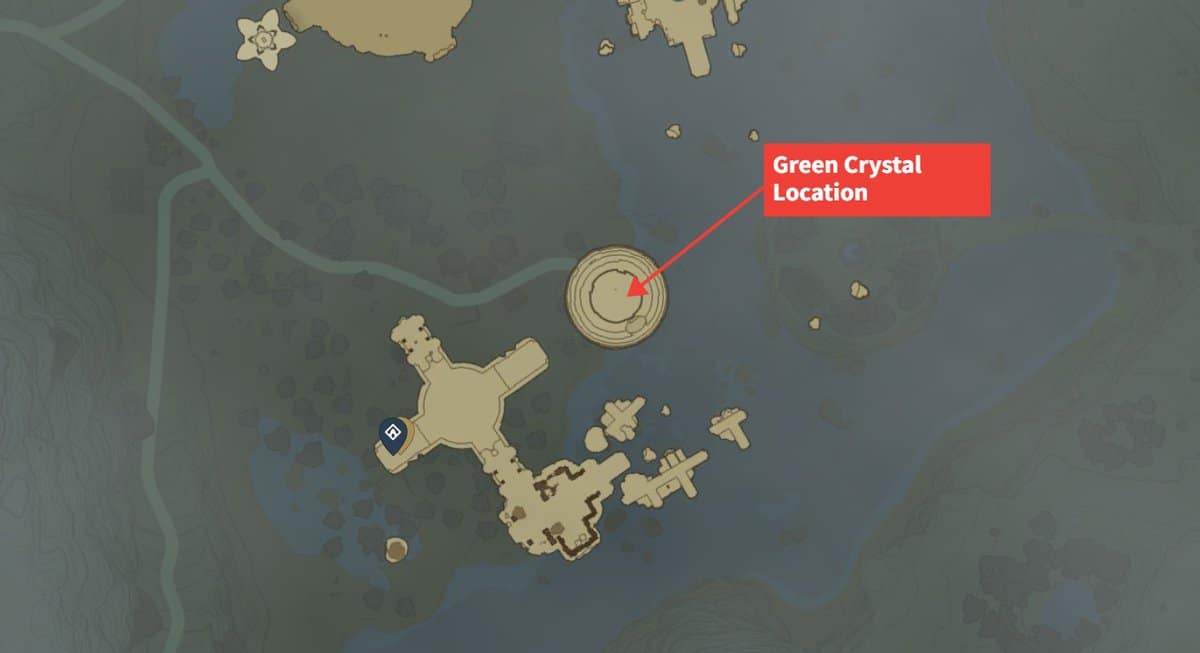 The Sokkala Sky Crystal quest green crystal location in TotK
