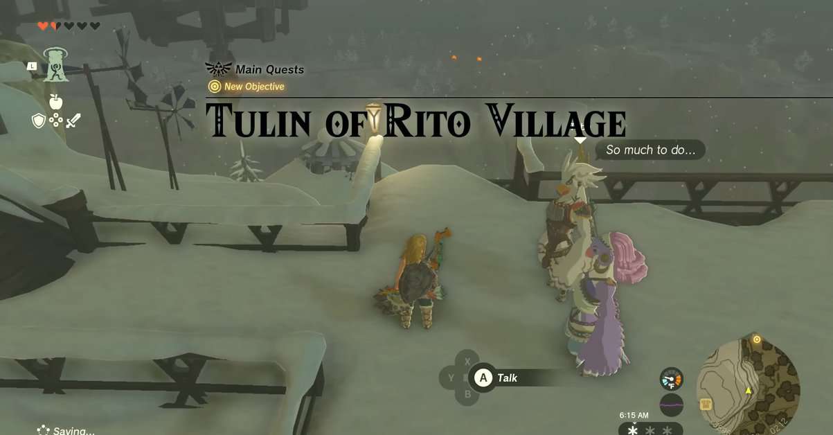 Zelda: Tears Of The Kingdom Tulin Of Rito Village Walkthrough