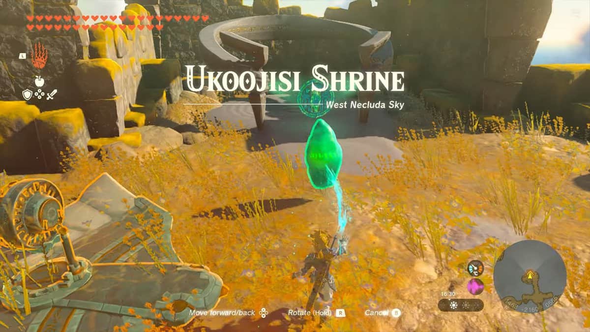 Ukoojisi Shrine in Zelda Tears Of The Kingdom