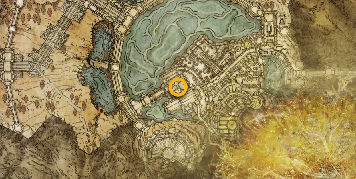 Fortified Manor map location in Elden Ring