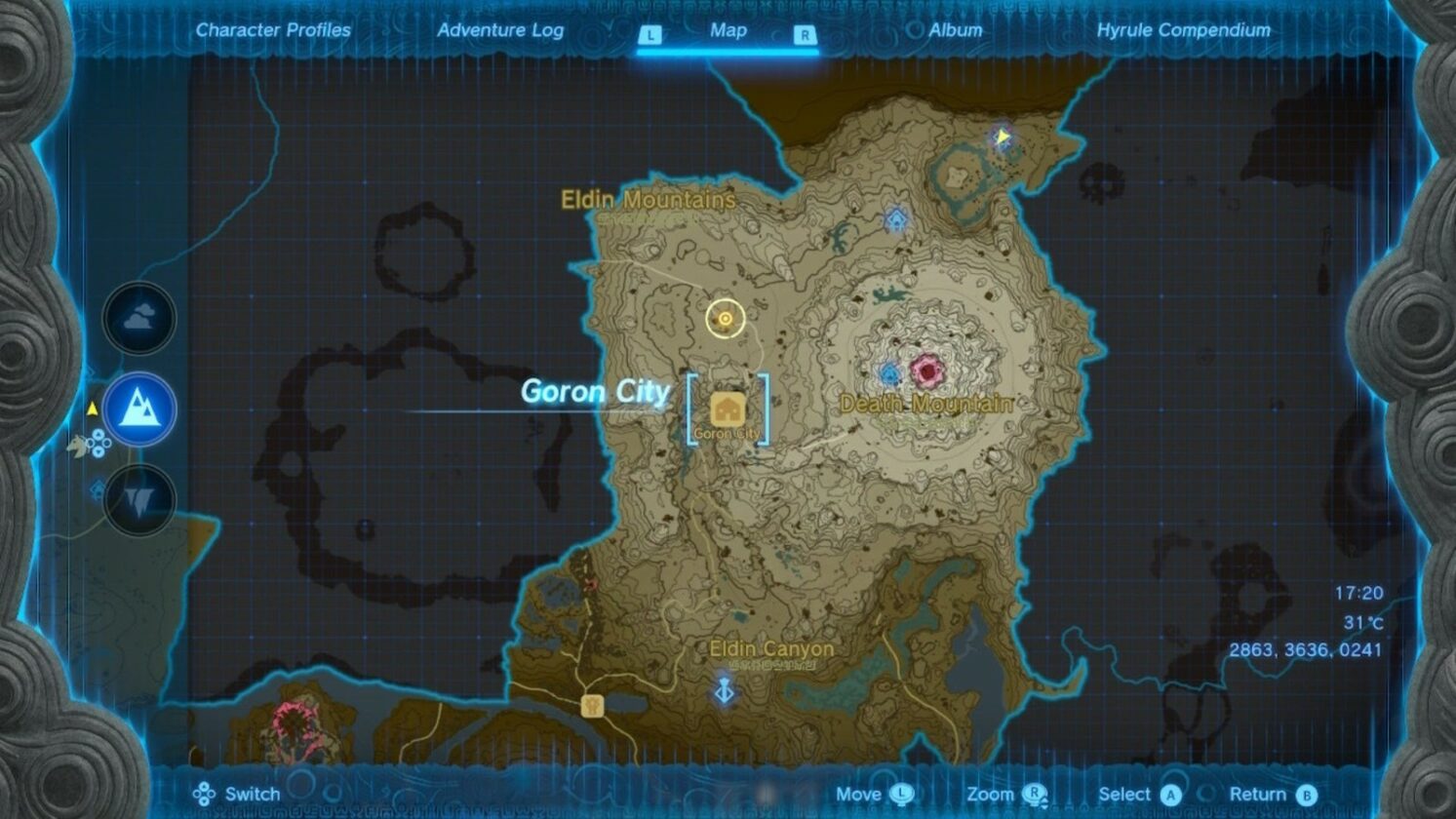 Amber Dealer quest location in Tears of the Kingdom