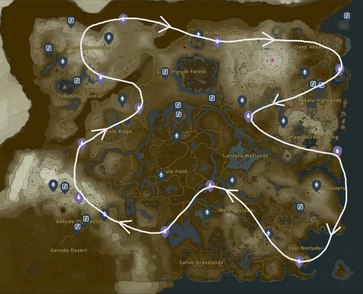 Zelda: Tears Of The Kingdom Light Dragon Location