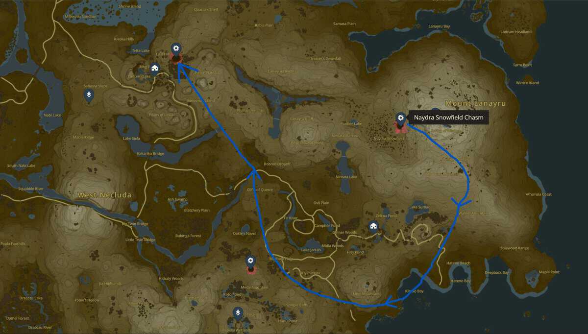 Zelda: Tears Of The Kingdom Naydra Location