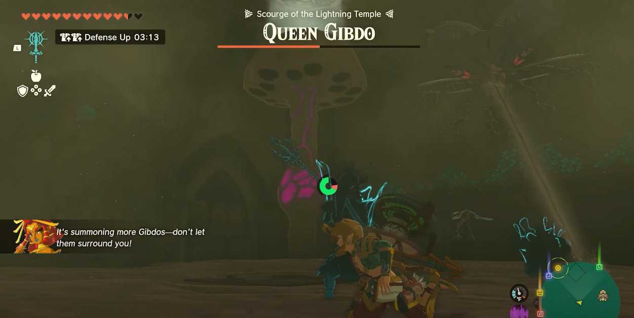 How to beat Queen Gibdo in Zelda: Tears of the Kingdom