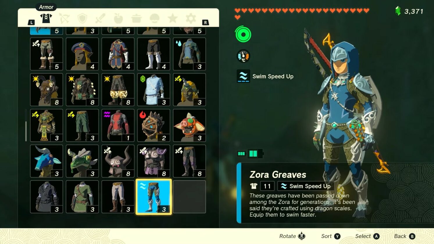 Zelda Tears of the Kingdom best early game armor sets