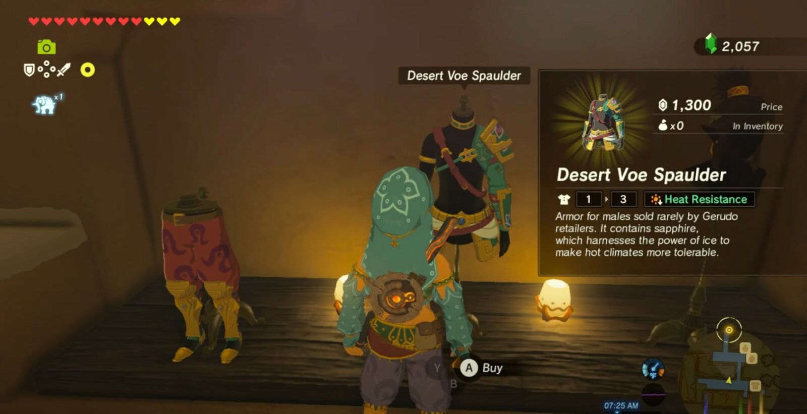 How to get Zelda BOTW Desert voe armor set