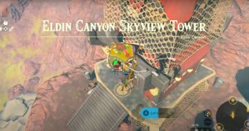 How To Unlock Eldin Canyon Skyview Tower In Zelda: Tears Of The Kingdom