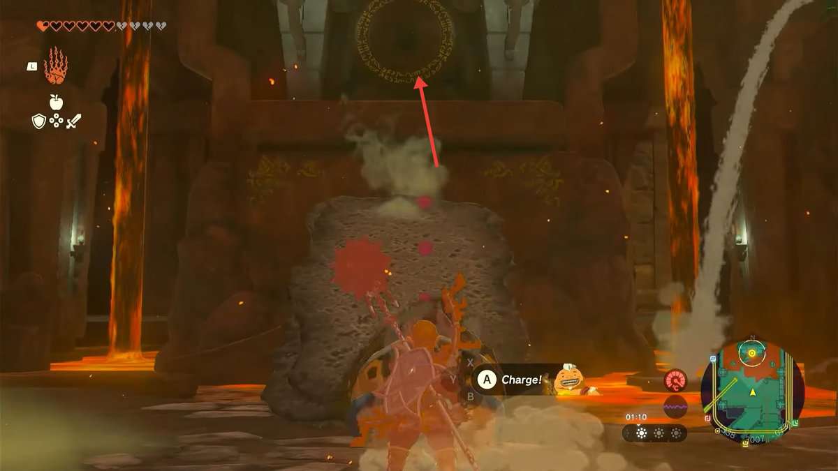How to open Padlocks in Fire Temple in Zelda Tears of the Kingdom