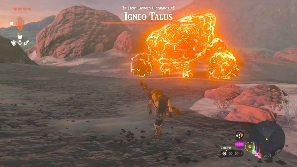 How To Defeat Igneo Talus In Zelda: Tears Of The Kingdom