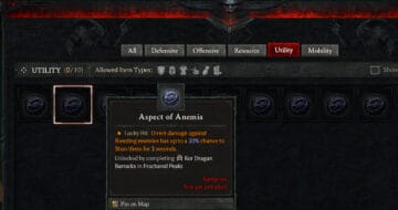 Diablo 4 Aspect of Anemia