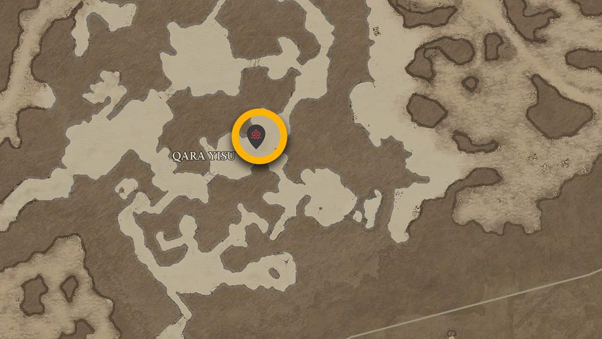 Ruins of Qara-Yisu stronghold location in Diablo 4
