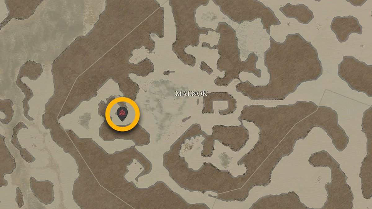 Malnok stronghold location in Diablo 4