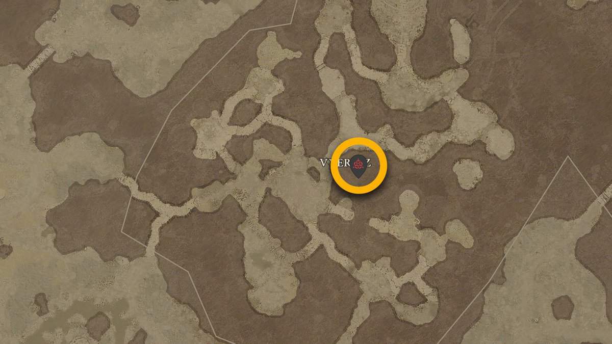 Vyeresz stronghold location in Diablo 4