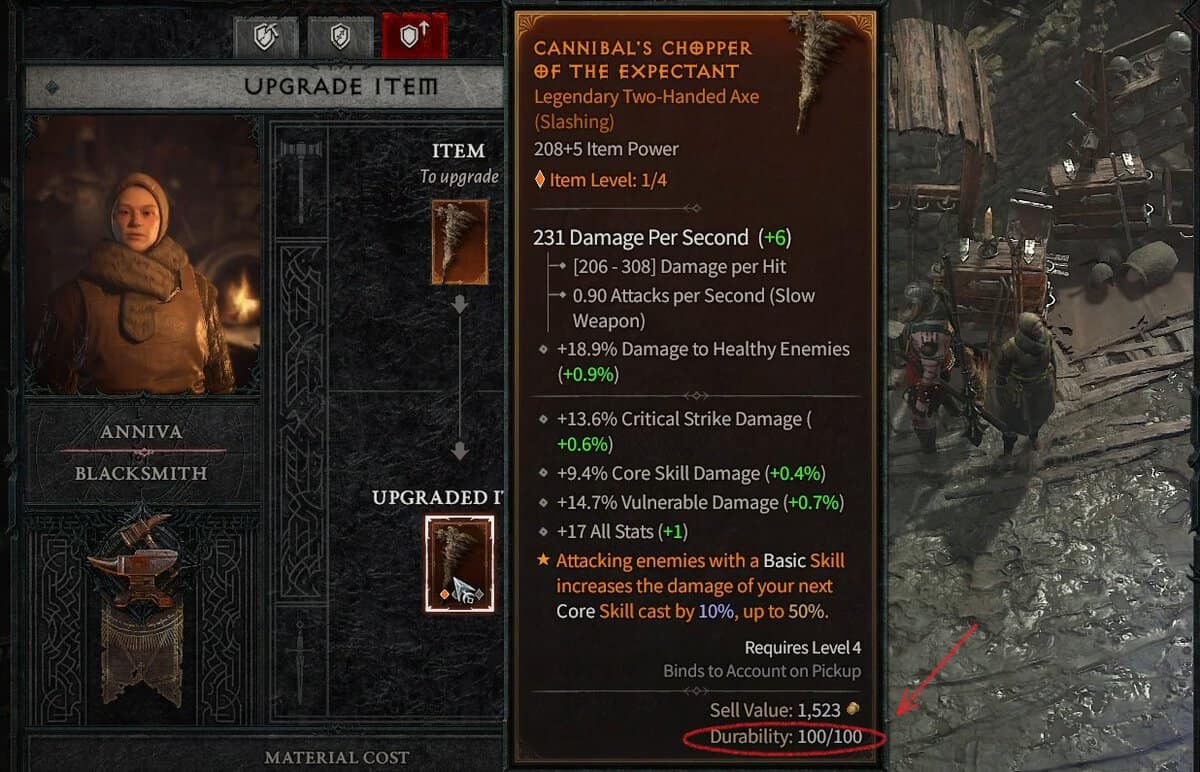 Durability stat in Diablo 4