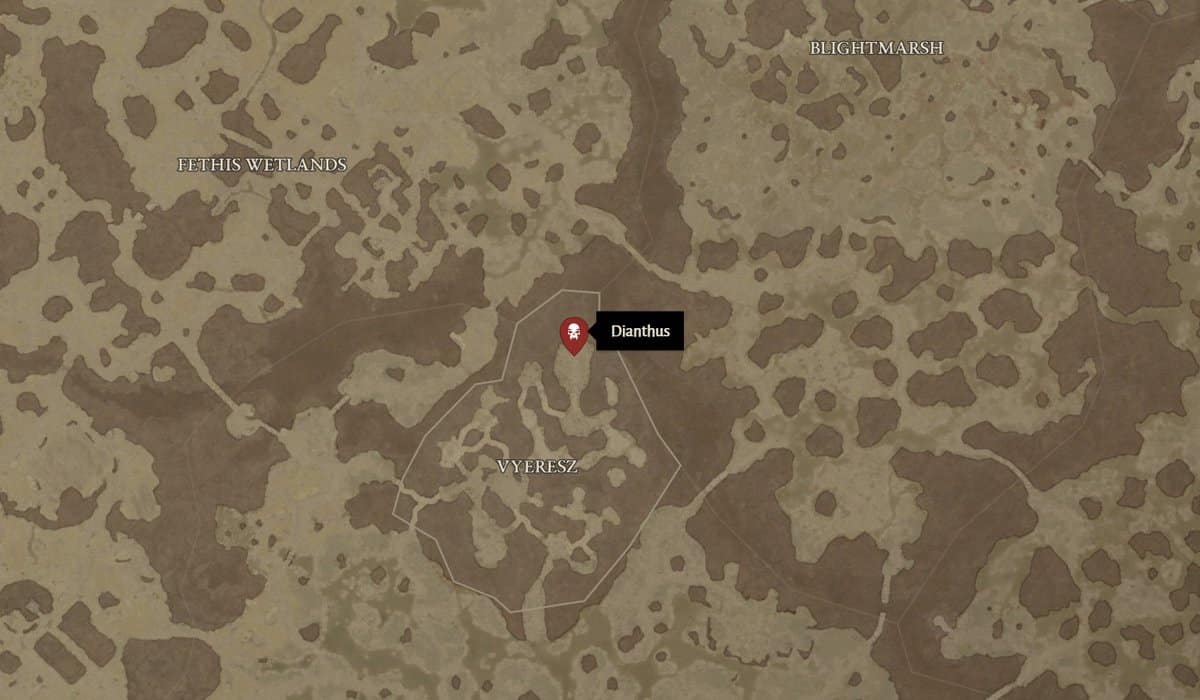 Dianthus location in Diablo 4