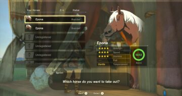 Epona Horse in Zelda Tears of the Kingdom