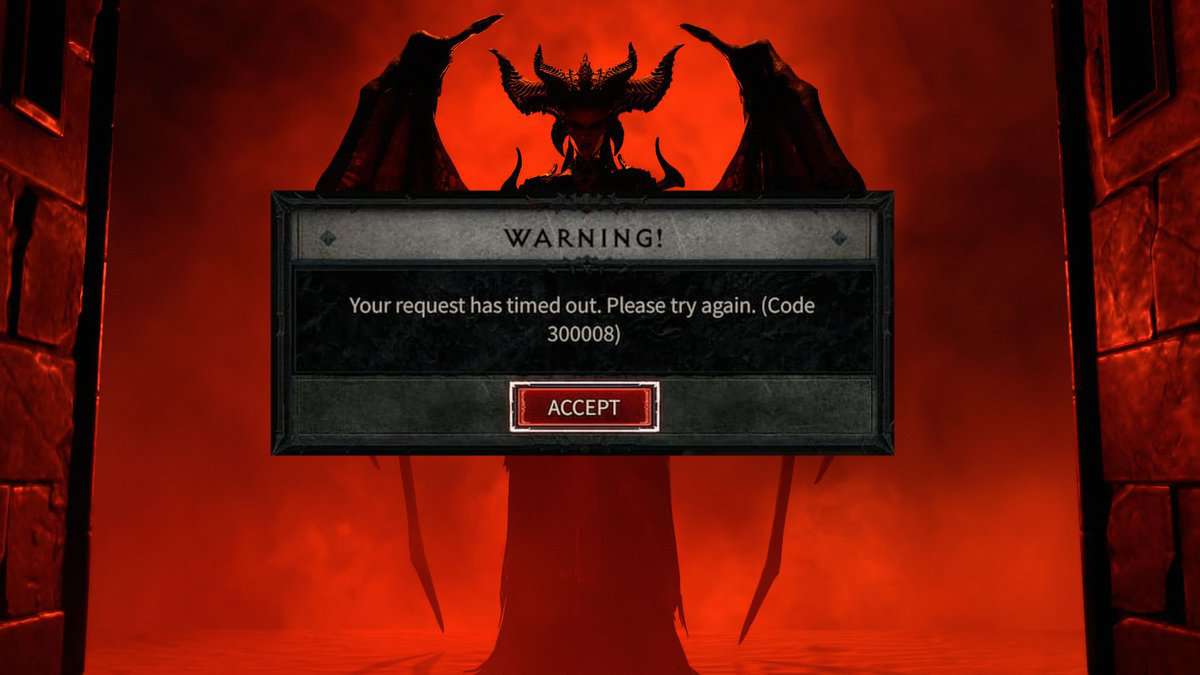 Error Code 300008 in Diablo 4