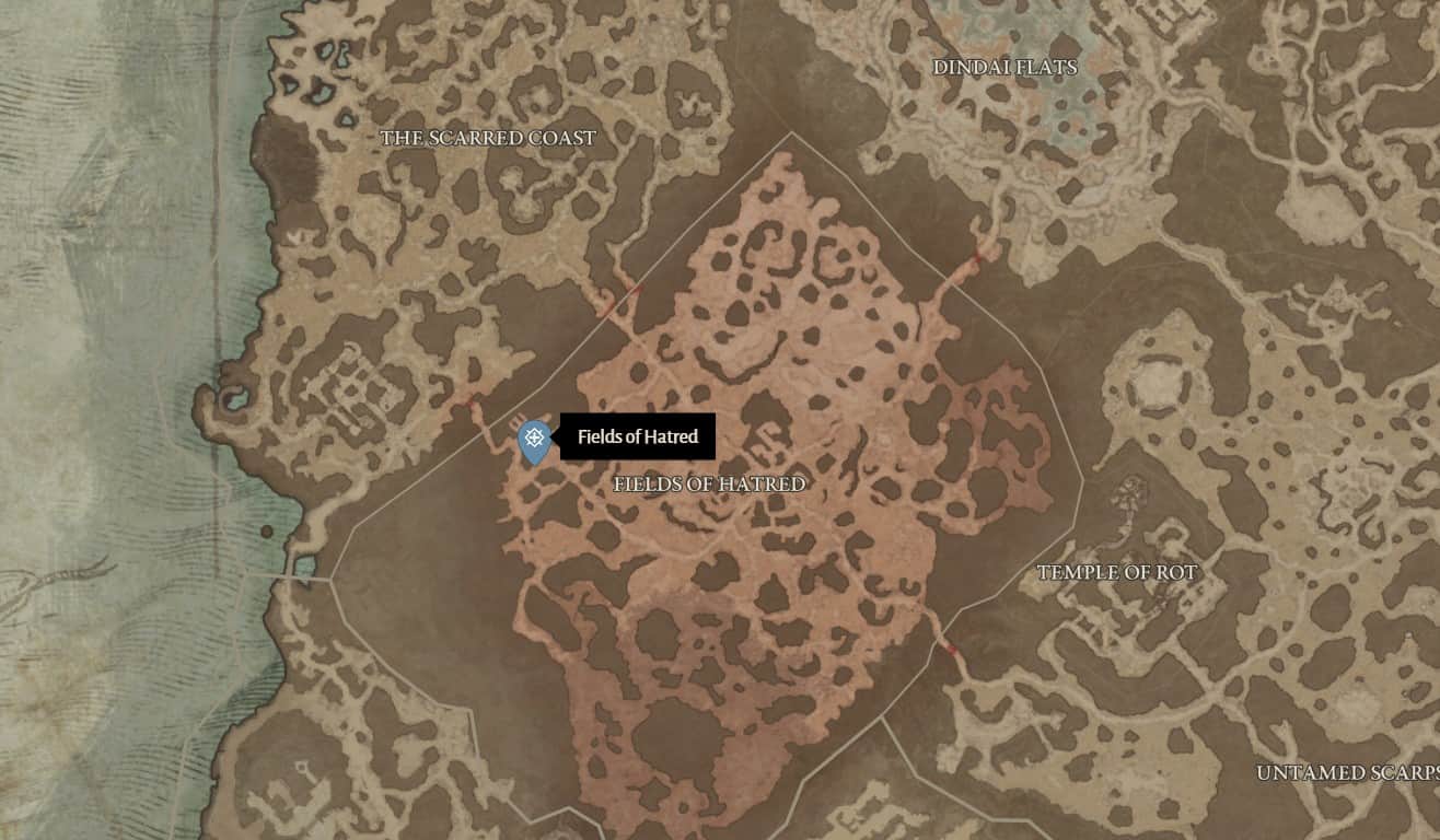 Fields of Hatred location in Diablo 4
