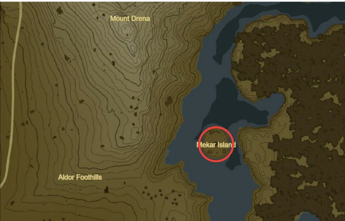 Mekar island Forest Dweller’s Spear location in Zelda TotK