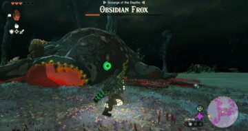 Obsidian Frox In Zelda Tears of the Kingdom