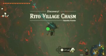 Rito Village Chasm in Zelda Tears of the Kingdom
