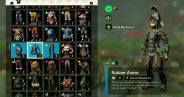 Rubber Armor Set in Zelda Tears of the Kingdom