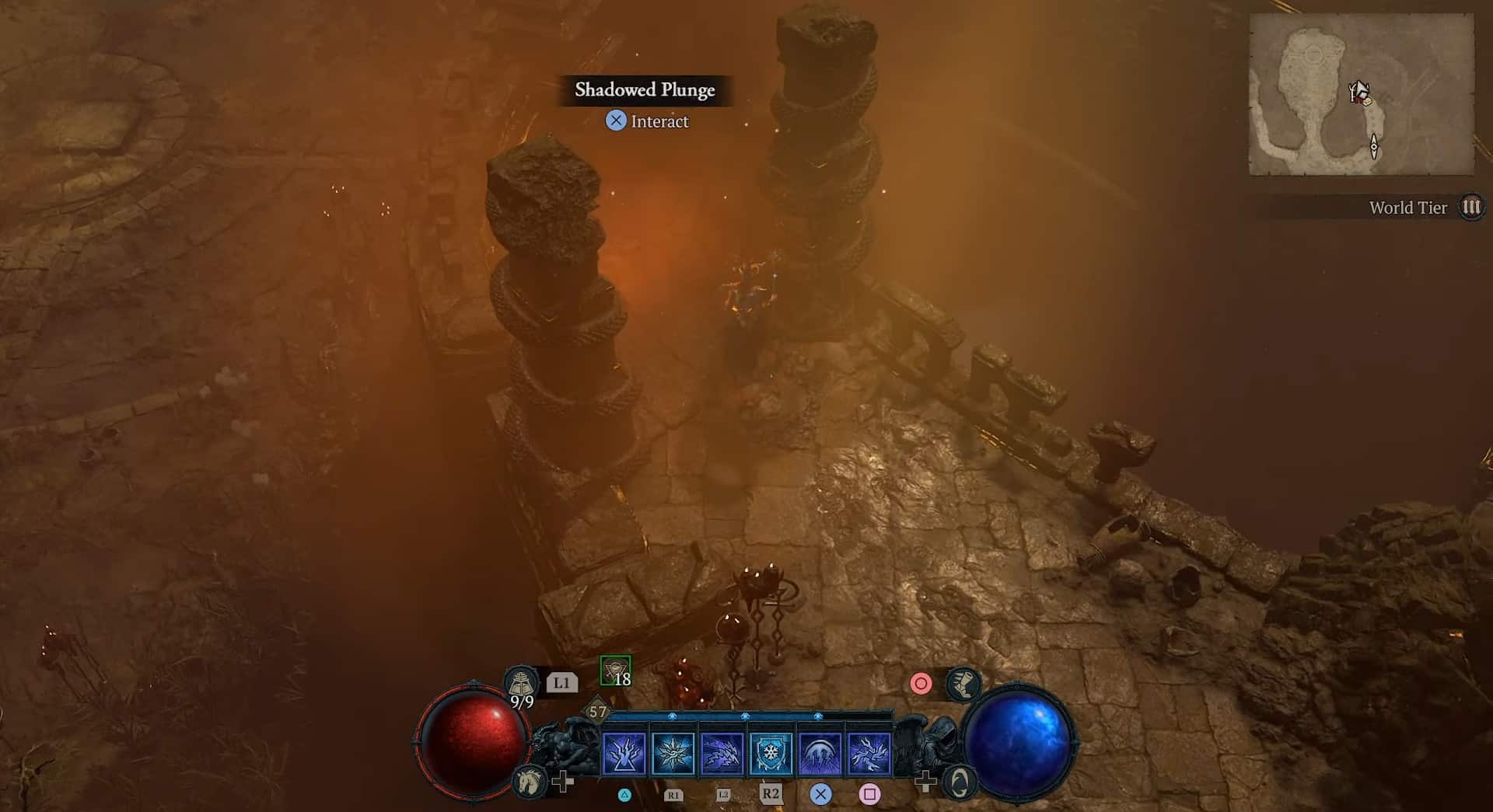 Shadowed Plunge dungeon in Diablo 4
