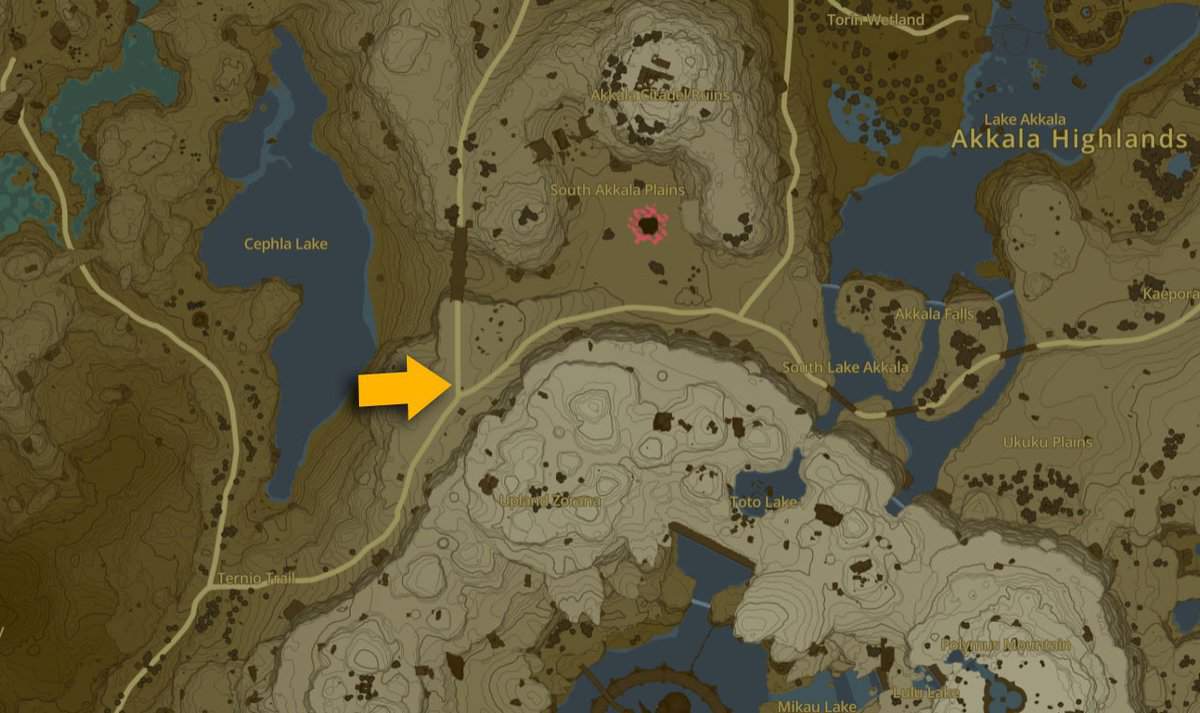 Brince Peace To Akkala quest location in Tears of the Kingdom