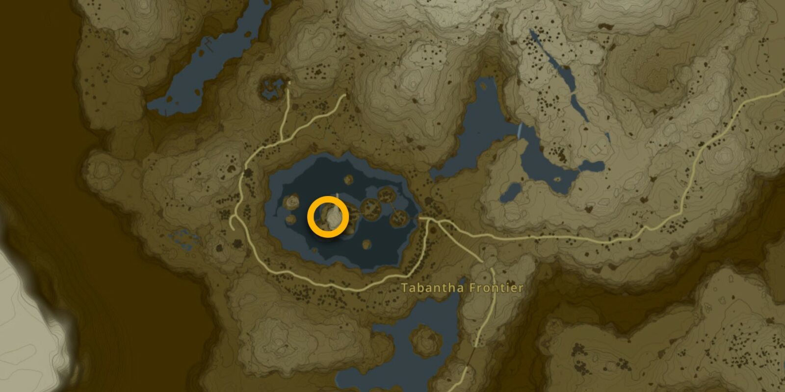 Treasure Of The Secret Springs quest location in Tears of the Kingdom