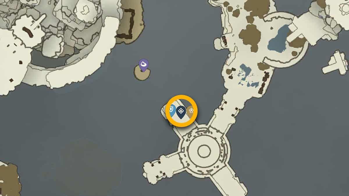 Mayanas Shrine map location in Zelda: TotK