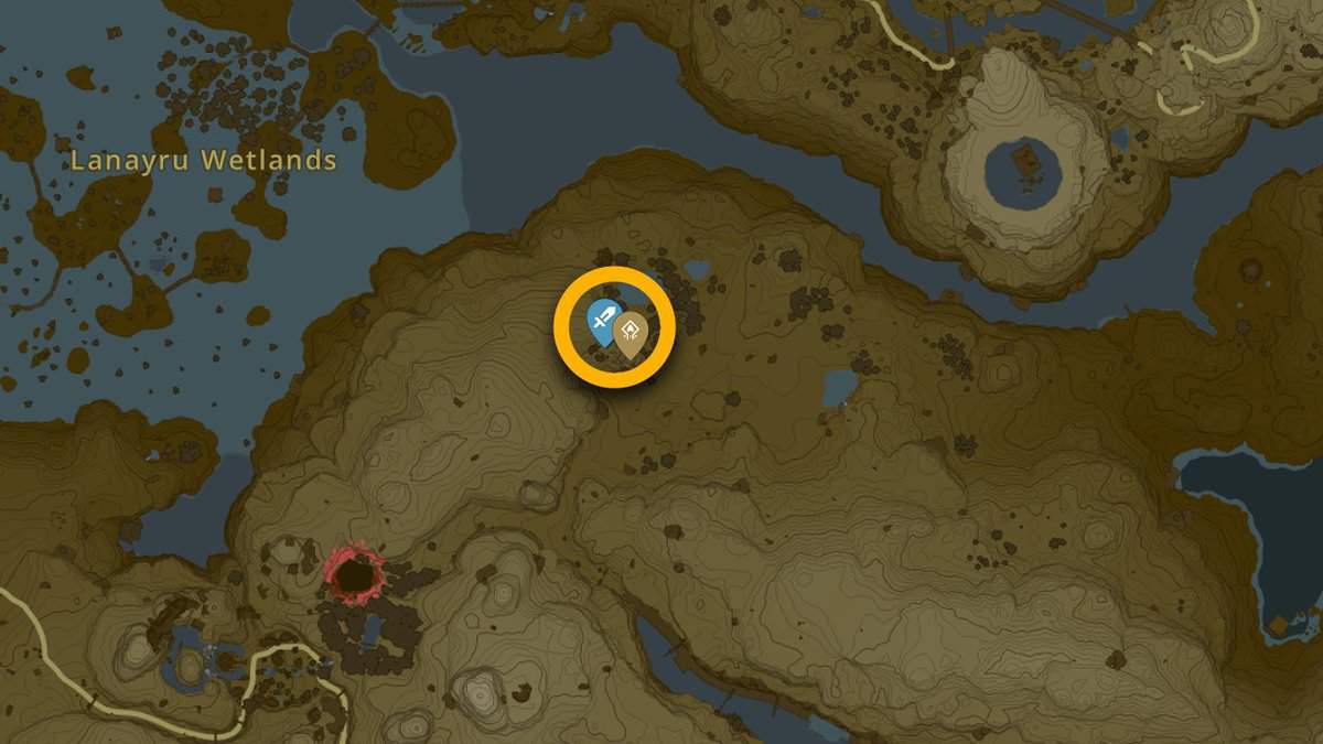 Kurakat Shrine map location in Zelda: Tears of the Kingdom