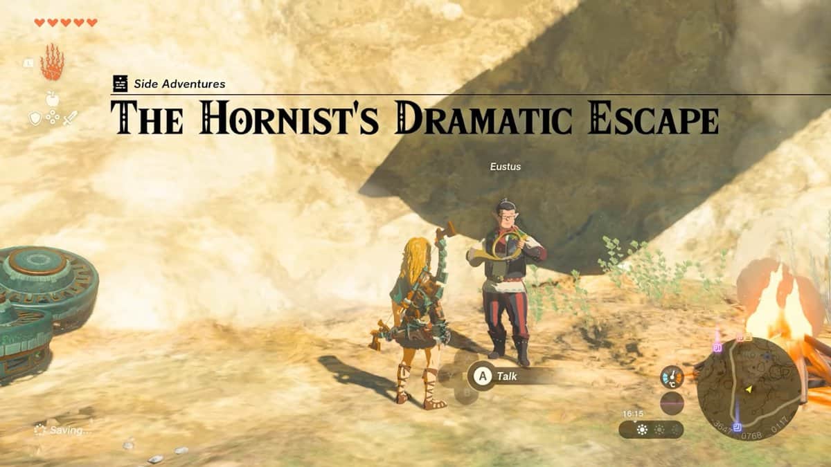 Zelda: Tears Of The Kingdom Hornist’s Dramatic Escape Walkthrough