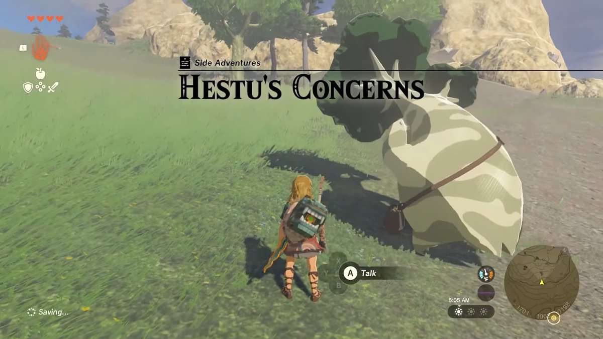 Zelda: Tears Of The Kingdom Hestu’s Concerns Walkthrough 