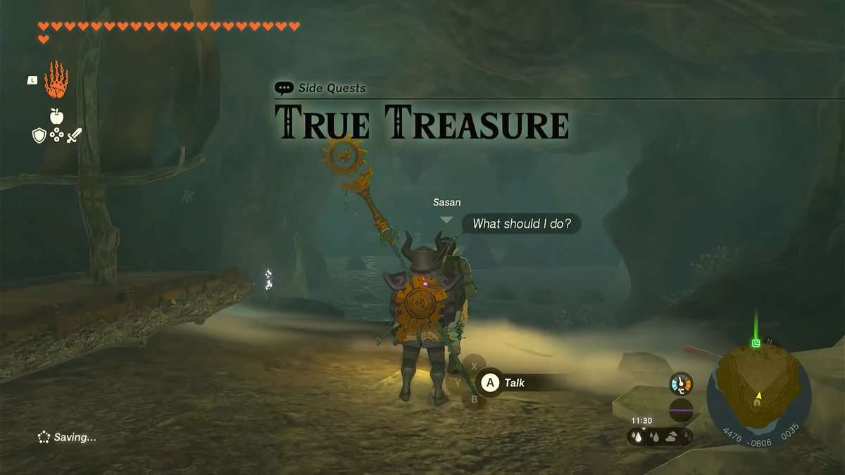 Zelda: Tears Of The Kingdom True Treasure Walkthrough