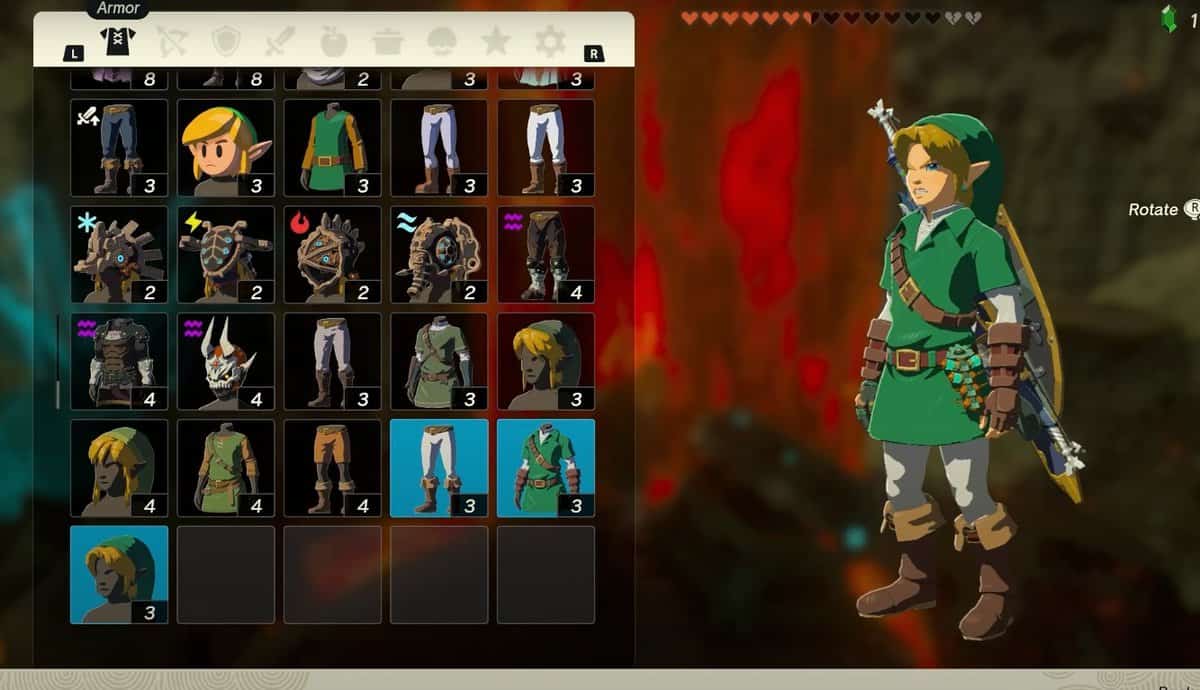 Tunic of Time in Zelda Tears of the Kingdom