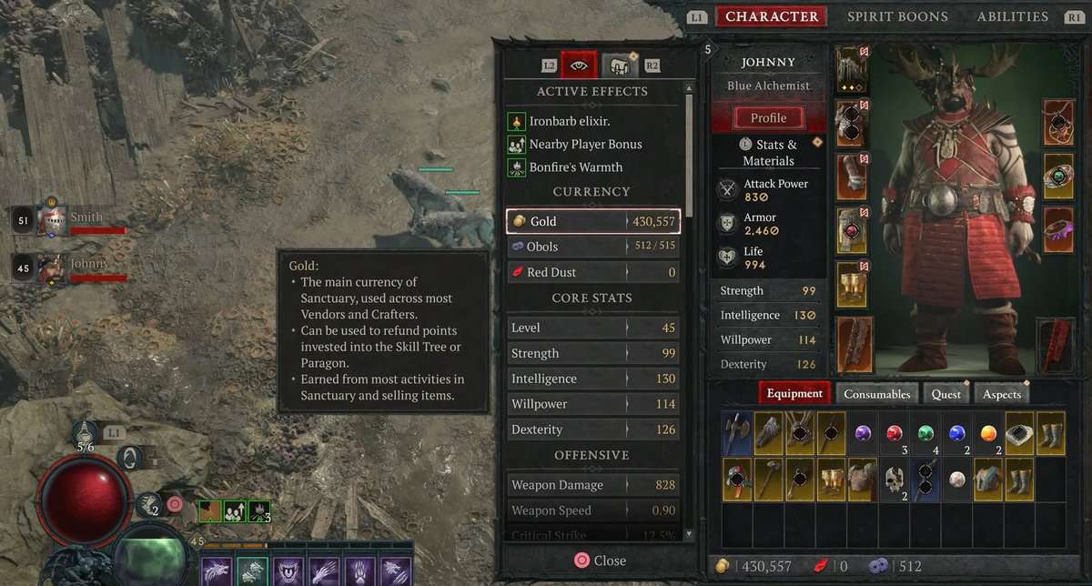 Unstoppable status effect in Diablo 4