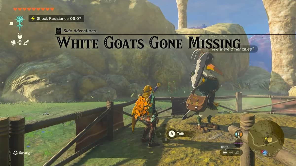 tears of the kingdom white goats gone missing