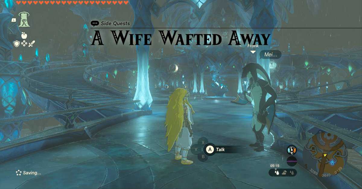 Zelda: Tears Of The Kingdom A Wife Wafted Away Walkthrough