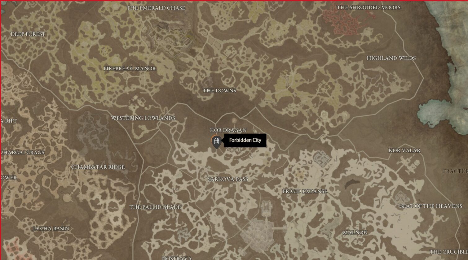 Resurrected Malice dungeon location 2 in Diablo 4