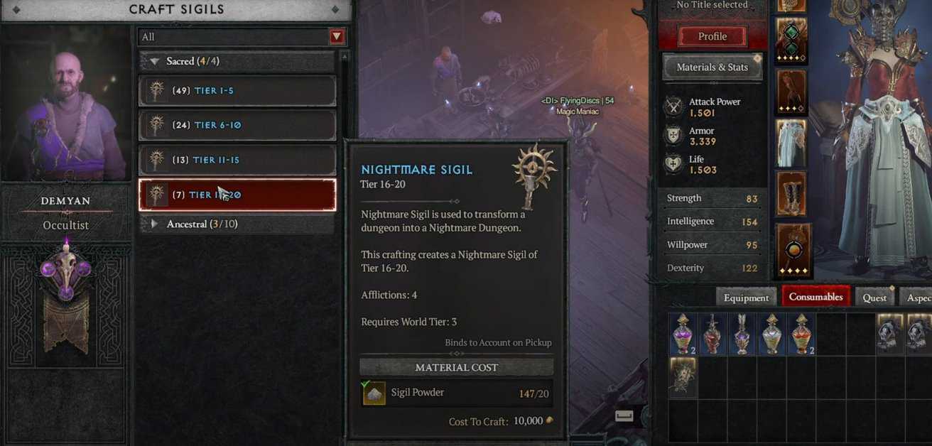How To Get Nightmare Sigils In Diablo 4