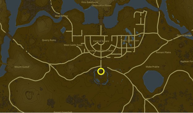 Hero's Path Mode quest location in Tears of the Kingdom