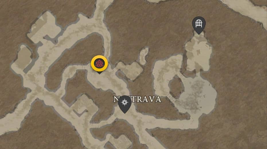 Negala map location in Diablo 4